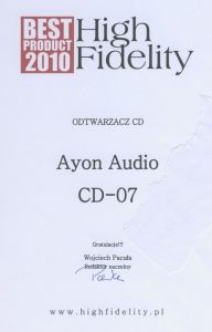 Ayon-CD-07_BestProduct2010_HF